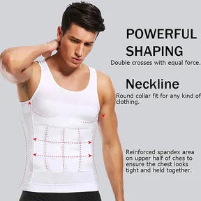 Men slimming body shaper premium fabric white color available in Pakistan