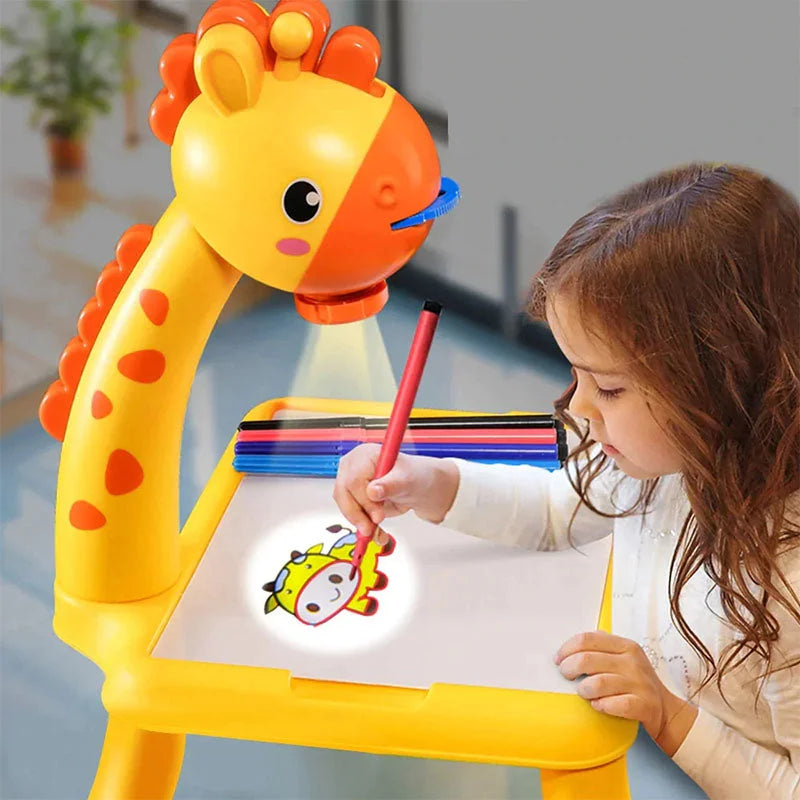 Giraffe Projection Painting Table for Kids