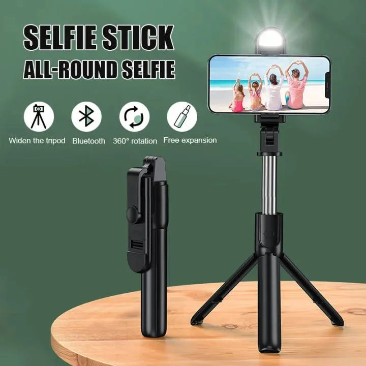 4 in 1 Tripod Selfie Stick With Remote Control