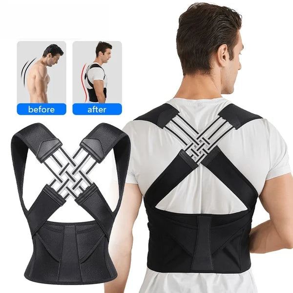 Adjustable Posture Corrector Belt for Back Support & Spine Alignment