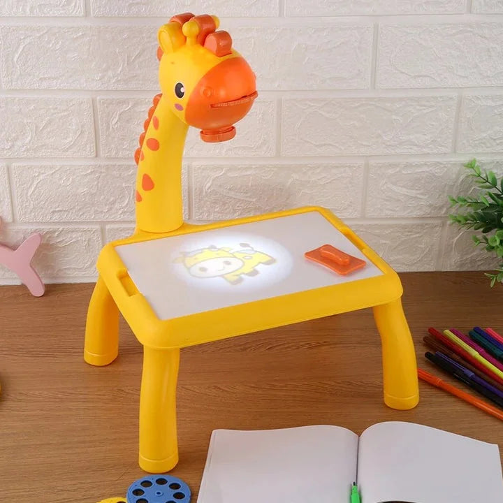 Giraffe Projection Painting Table for Kids