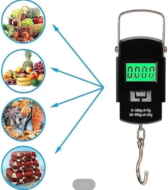50kg Digital Hanging Scale – Multipurpose Luggage & Kitchen Use