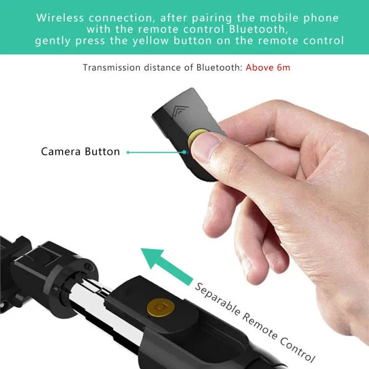 4 in 1 Tripod Selfie Stick With Remote Control