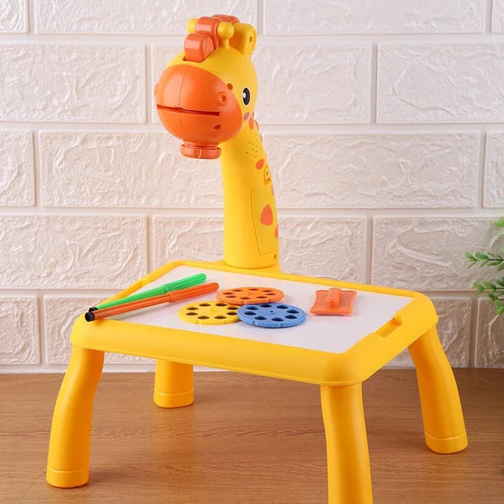 Giraffe Projection Painting Table for Kids