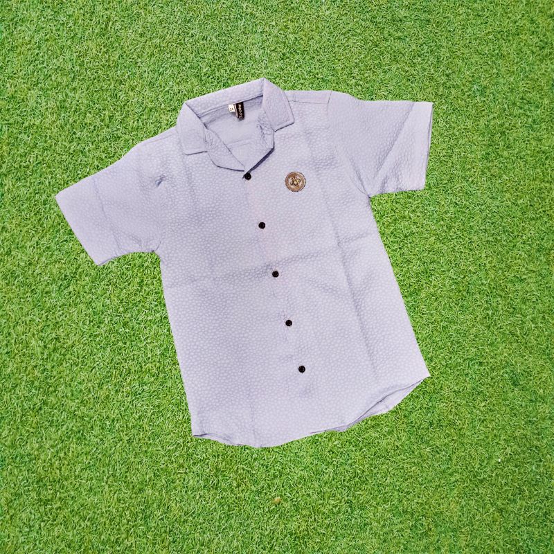 Trendy Kids Polo Shirt - Soft Crinkle Fabric for Boys (1-10 Years)