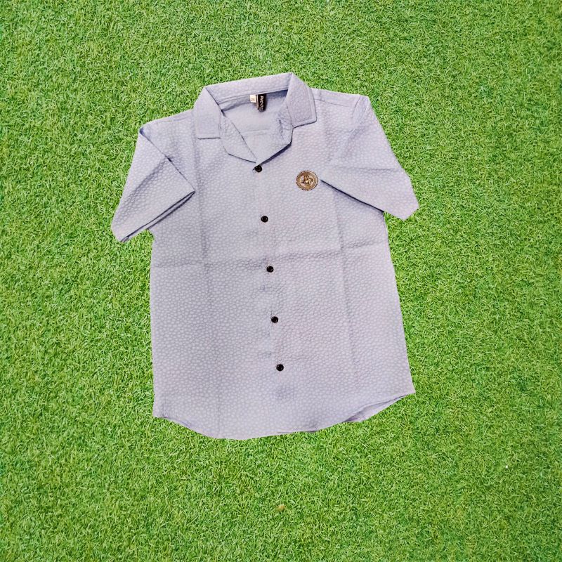 Trendy Kids Polo Shirt - Soft Crinkle Fabric for Boys (1-10 Years)