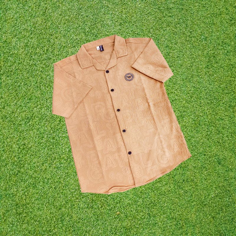 Trendy Kids Polo Shirt - Soft Crinkle Fabric for Boys (1-10 Years)