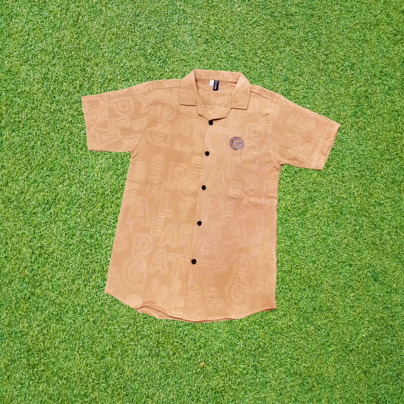 Trendy Kids Polo Shirt - Soft Crinkle Fabric for Boys (1-10 Years)