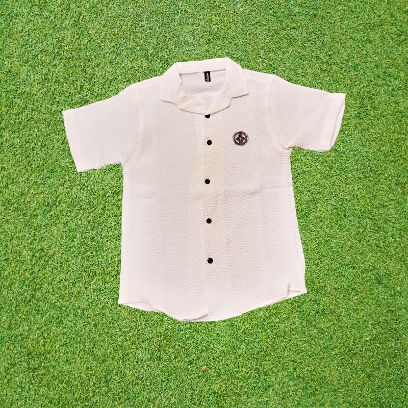 Trendy Kids Polo Shirt - Soft Crinkle Fabric for Boys (1-10 Years)