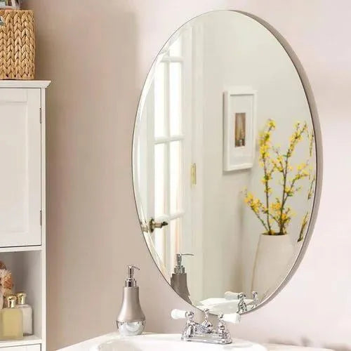3 Pcs Flexible Oval Mirror Wall Stickers
