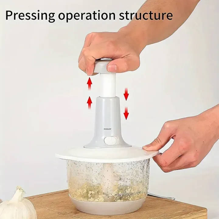 Multifunctional Imported Manual Chopper & Grinder with Hand-Push Design