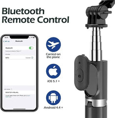 4 in 1 Tripod Selfie Stick With Remote Control