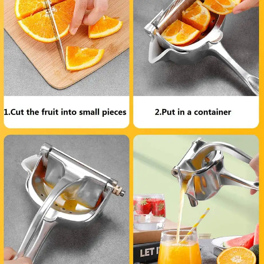 Step-by-step guide on how to use a manual fruit juicer for making fresh juice in Pakistan